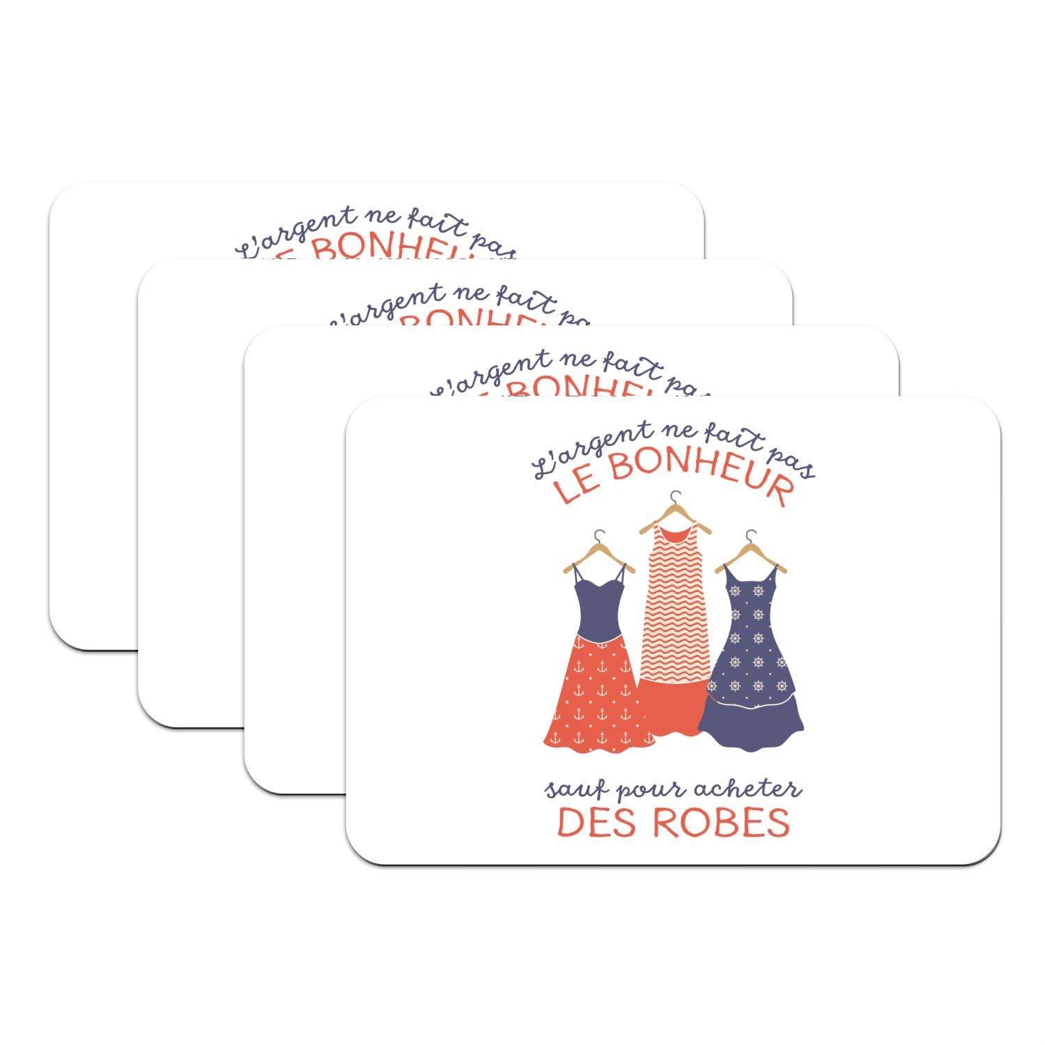 Set de table lot de 4 pour vos déjeuners et repas mode féminine chic