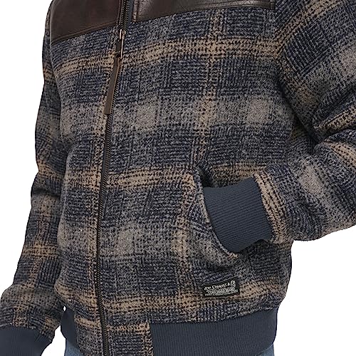 Image of Levi's Men's Mixed Media Western Plaid Bomber Jacket