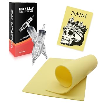 22Pcs Practice Skin Kit, 2Pcs 3MM Fake Skins with 20Pcs 1003RL 12 * 8 Fake Skin 3MM Thick Blank Double Sides Skin Practice