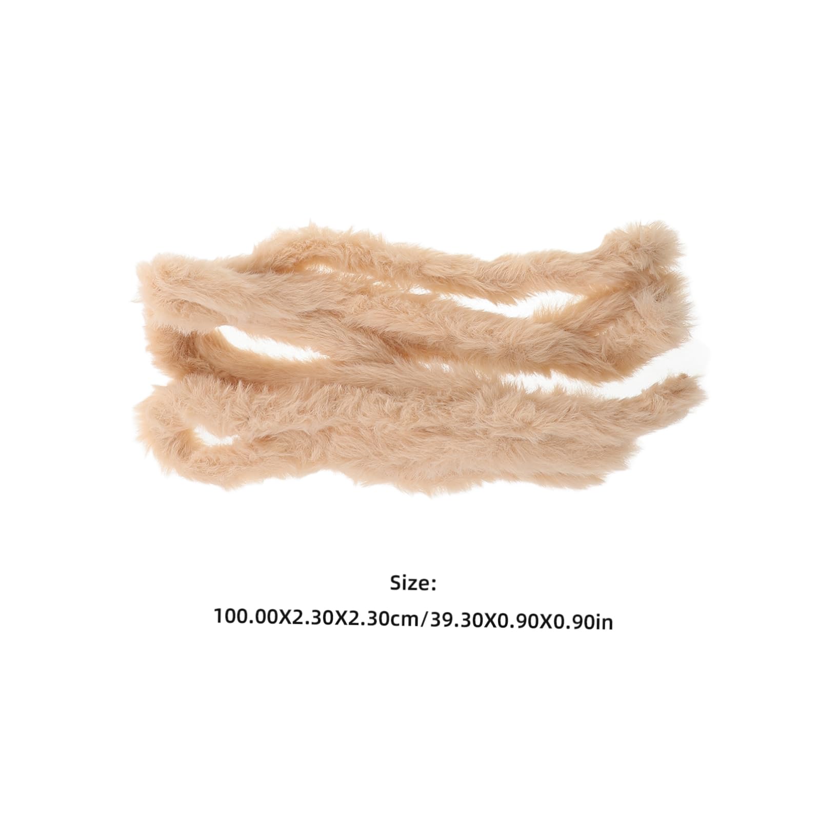 VANZACK 4pcs White Fur Trim Pipe Cleaners Flexible Craft Sticks for DIY Projects Fuzzy Chenille Stems for Handmade Decorations for and Office Decor