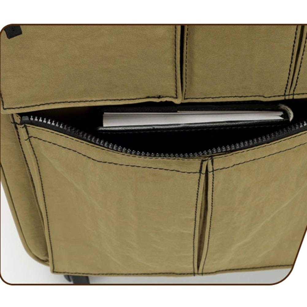 ADITAM ZHANGQIANG Valigia Trolley Trolley da Viaggio Leggero con Ruote Approvato da Cabina Bagaglio a Mano (Color : ArmyGreen, Size : 28 Inches) Double The Comfort