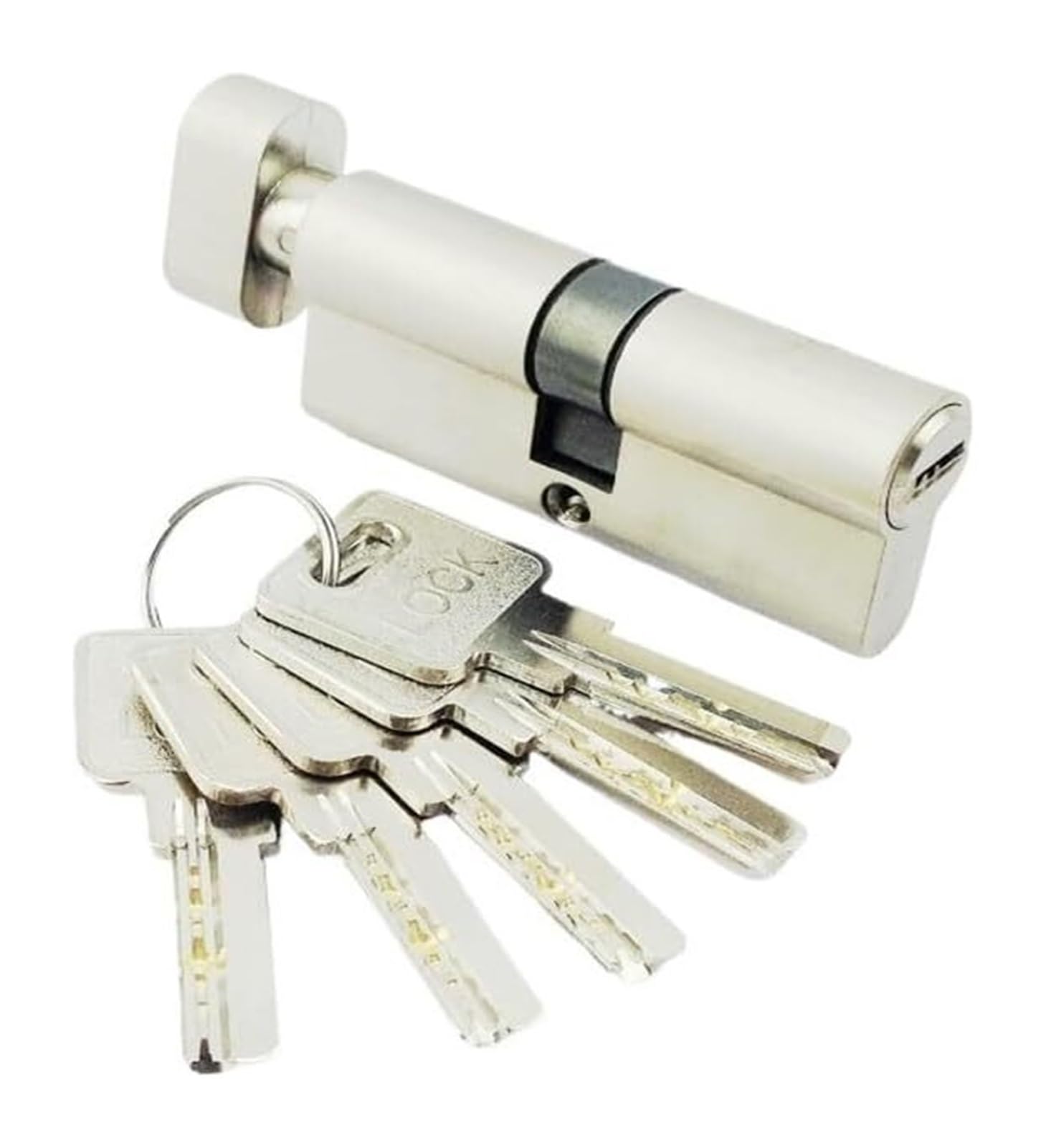 Cyjaznhh One Color Copper Door Lock Cylinder 70Mm With Brass Keys