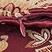 CaliTime Throw Pillow Covers Pack of 2 Supersoft Vintage Damask Fabric Floral Design Cushion Cases Shells for Couch Sofa Home Decor ﻿18 X 18 Inches Deep Red