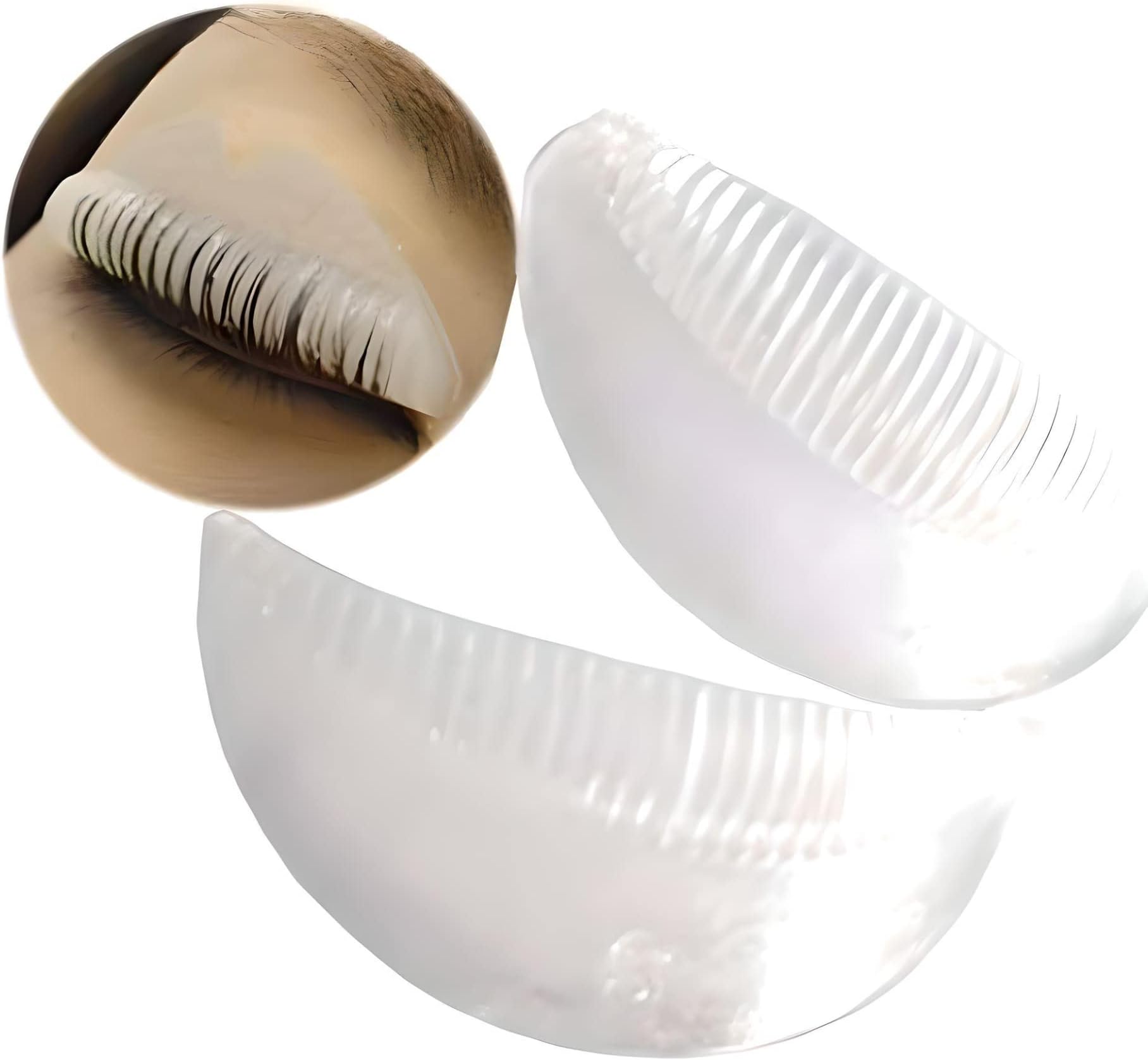 Eyelash Lift Silicon Pads with Convenient Grooves to Help Guide The Eyelashes, 10 Pieces in S, M and L Sizes, Eyelash Curler, Eyelash Root Lift, Refill Pack