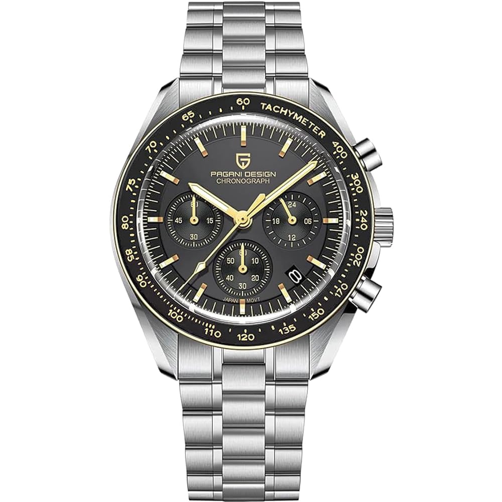 Pagani Design 1701 V3 Cronografo da uomo Quadrante al quarzo 40mm Movimento VK63 Orologio da uomo in acciaio inox a specchio zaffiro Orologio sportivo resistente all'acqua 100 metri