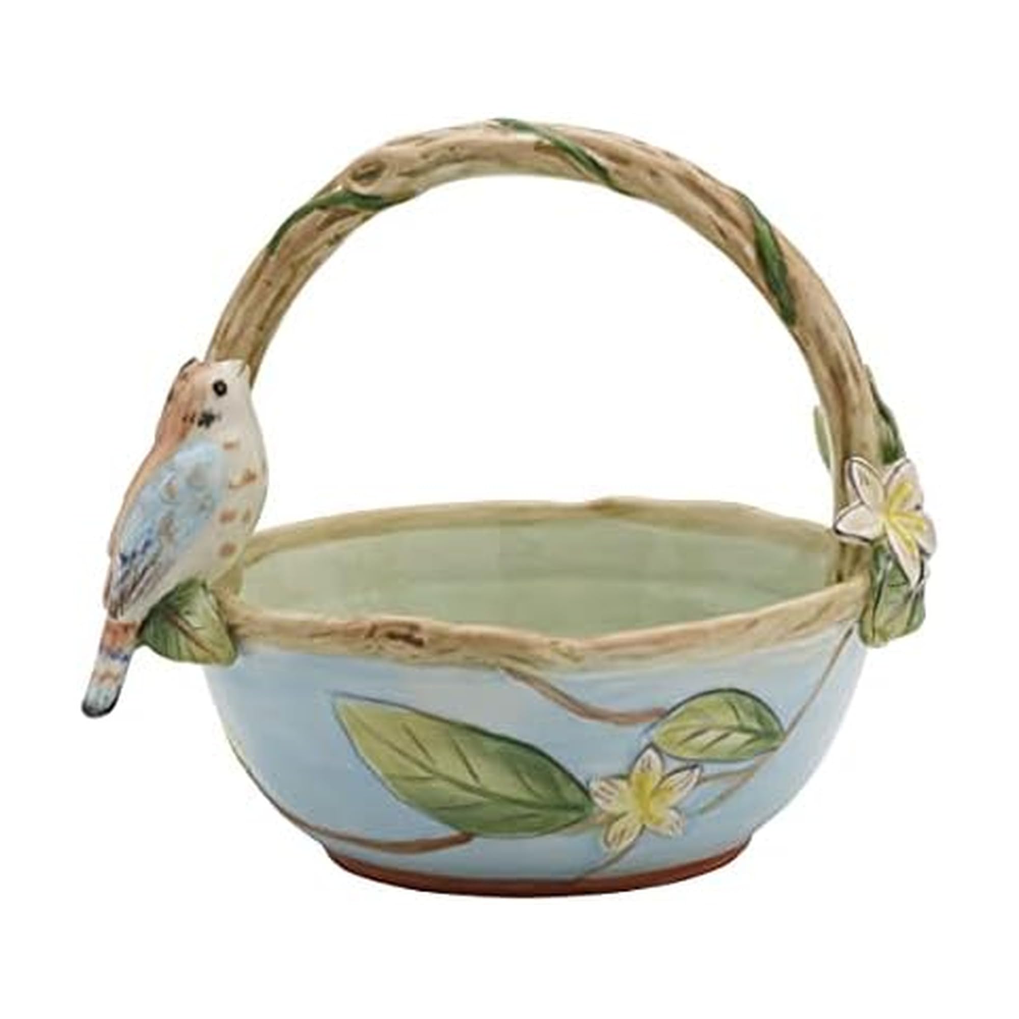 Fitz and Floyd Toulouse Basket Bowl, 5.5-Inch, Multicolor