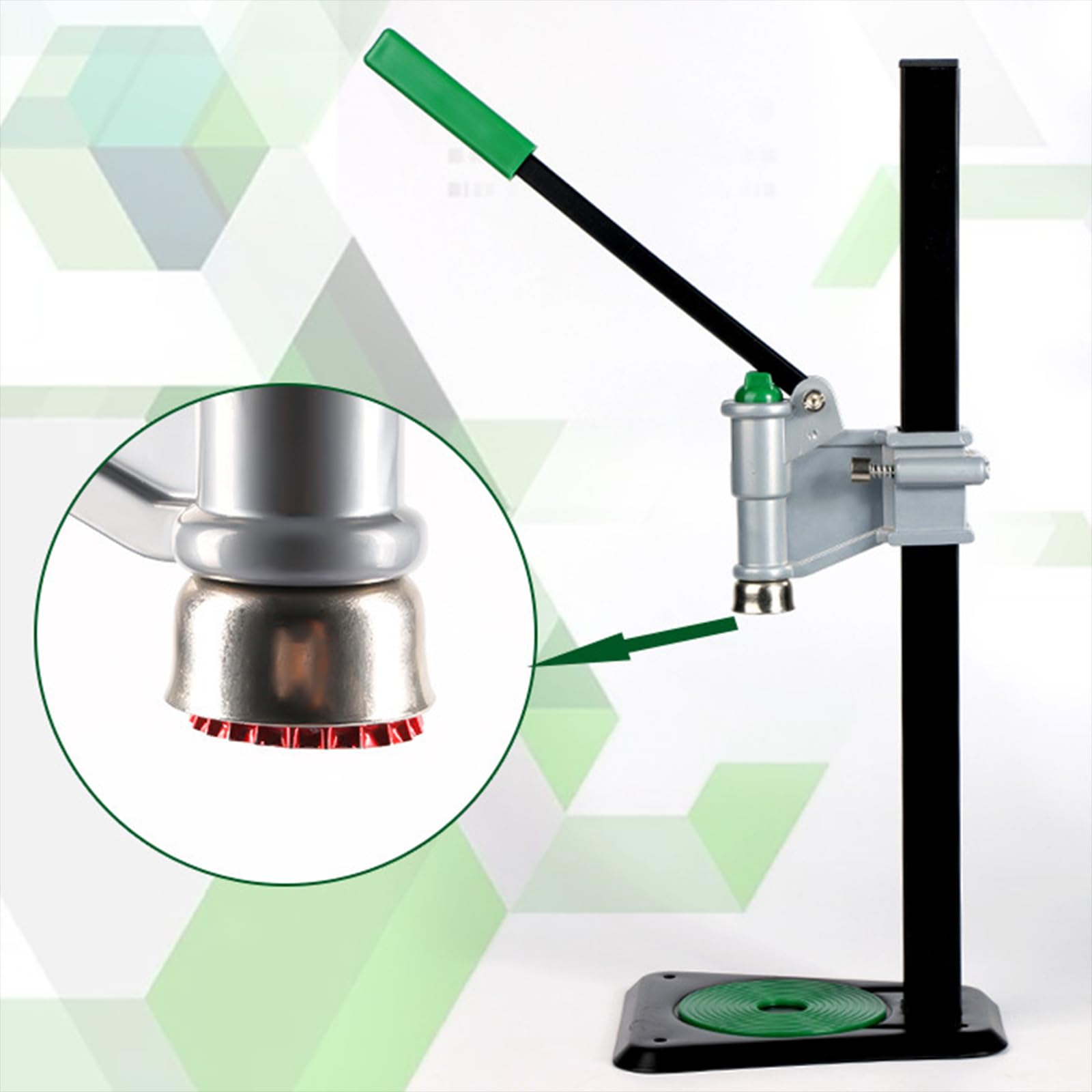 Sharplace Tappatrice a Colonna, Sigillatrice per Bottiglie di Birra con Barra di Pressione in Acciaio Inossidabile, Adatta per Tappi a Corona da 26-29 Mm, per Vetro per Champagne E Olio di Sesamo