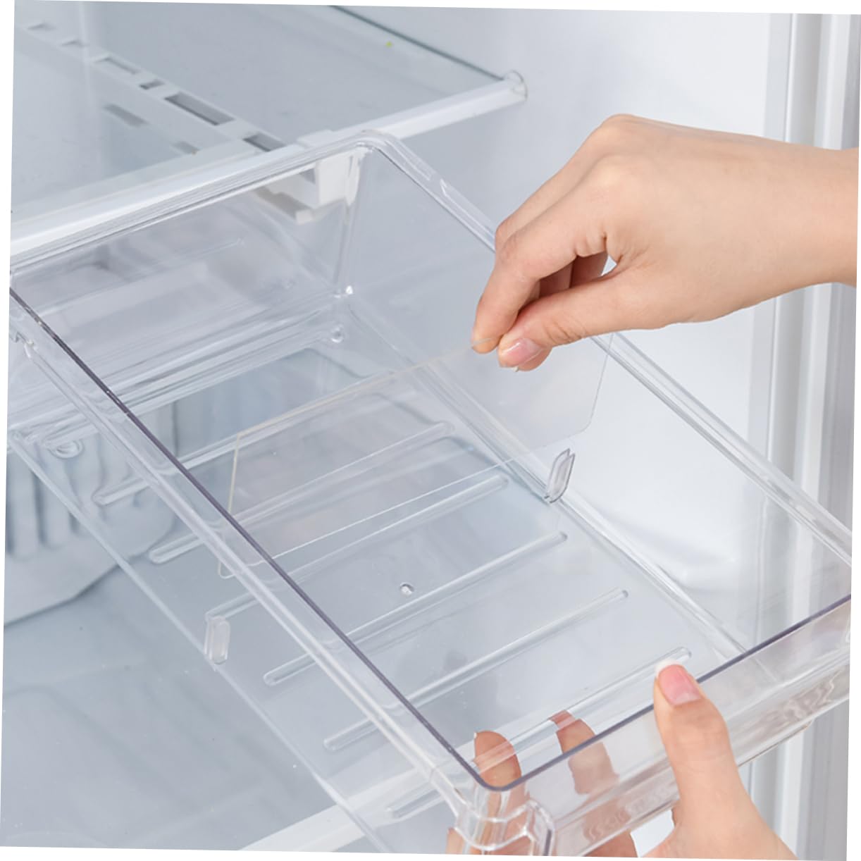 Cabilock Organizzatore a Cassetto Retrattile in Abs per Alimenti e Verdure, Scatola Salvaspazio Resistente e Comoda per Uso Domestico e Ristoranti