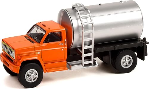 Miniatura 2 de Greenlight 45140 A - Camión de fertilizante Chevy C-60 color naranja con tanque plateado S.D. Camiones serie 14 164 modelo fundido a presión