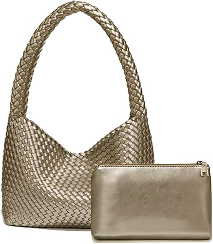 Miniatura 1 de Bolsos y monederos de diseñador de moda, Bolso de hombro para mujer, Bolso de mano casual de compras tejido a mano, bolsos de axila para mujer