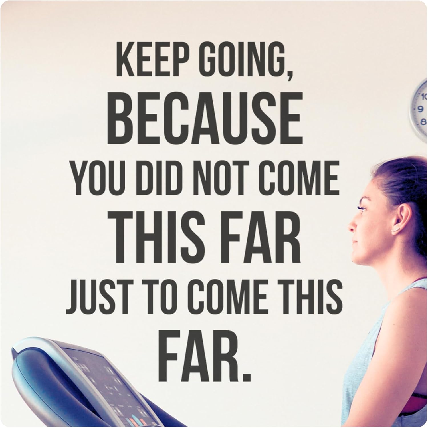My Vinyl Story - Keep Going Wall Decal - Motivational Wall Sticker Quote, Inspirational Vinyl Art Decor for Home Gym, Office, and Affirmation - Easy to Apply - Removable (Black, 30x38 inches)