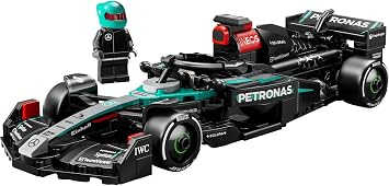 LEGO Speed Champions Mercedes-AMG F1 W15 Race Car 77244 – Collectible Driver Minifigure Construction Set and Display Set for Girls and Boys 10 Years and Over (267 Pieces)