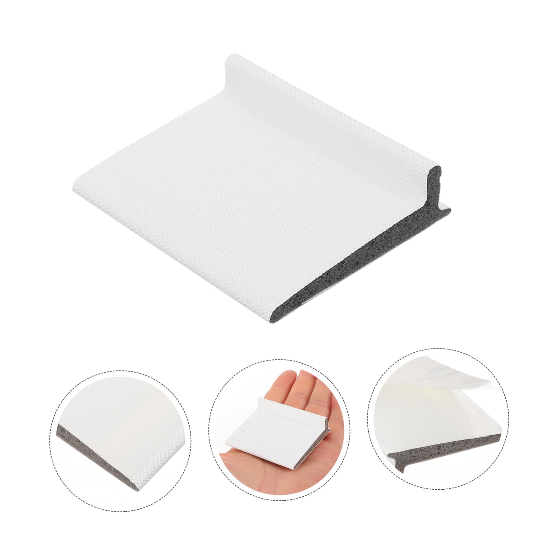 Burlete para Esquinas de Puertas Autoadhesivo 50 Piezas Blanco