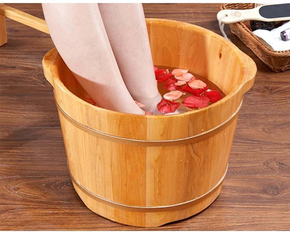 Fußbadewanne aus Holz, zur Reduzierung von Stress, agefass, Fußbad, Waschen der Wanne, Eimer, Spa, Haushalt