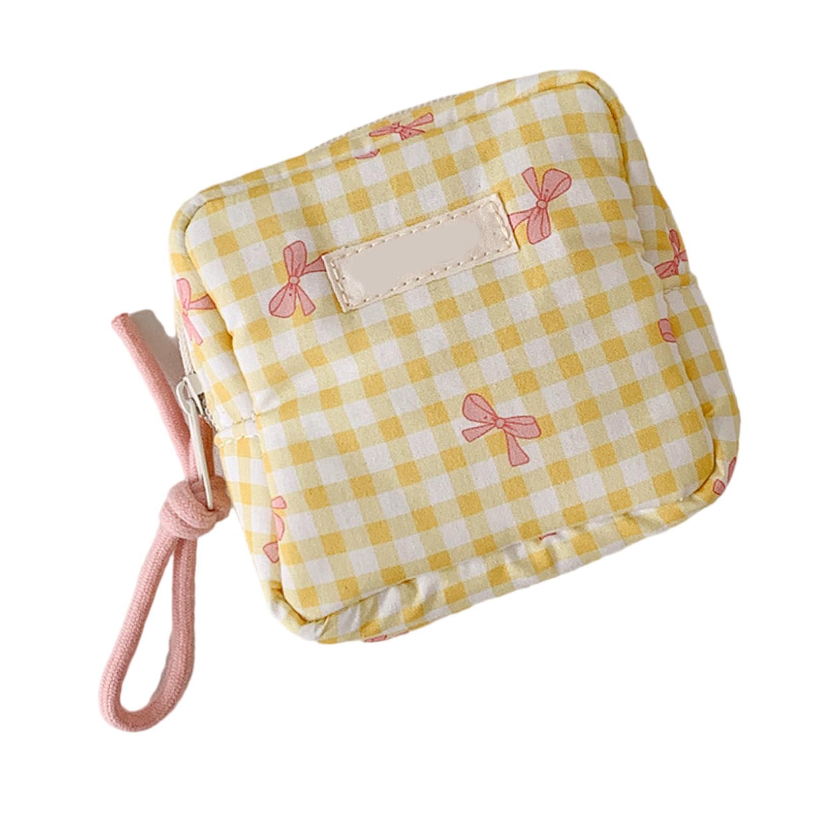 Xjdzineq Fashionable Square Makeup Organizers Portable Cosmetic Bag with Multiple Compartments for Cosmetics Skincare Essential Stylish Polyester Toiletry Bag
