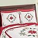 Collections Etc Christmas Evergreen Garland Pillow Sham 26