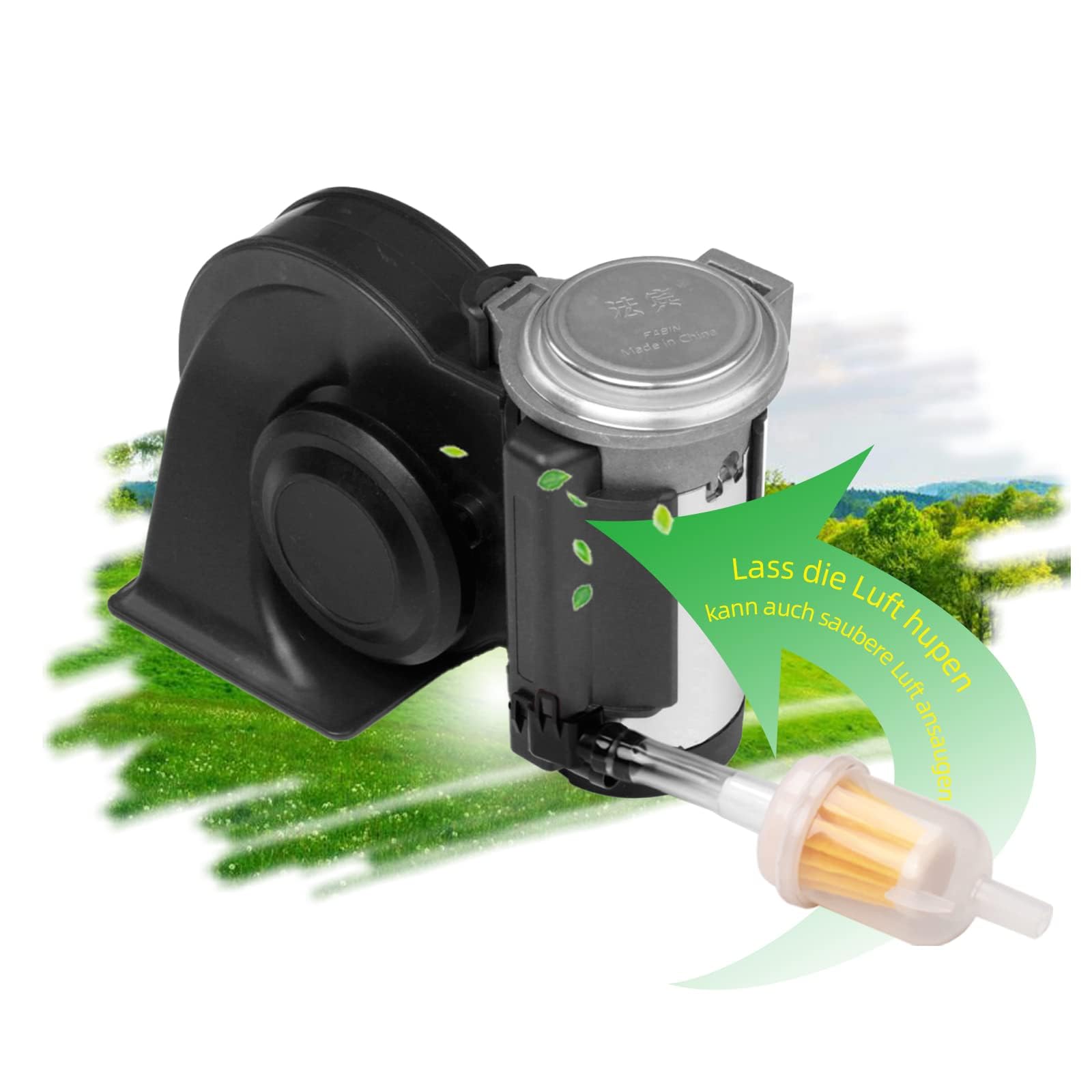 FARBIN Clacson ad aria compressa, 12 V, per camion, treno, auto, camion, treno, auto, SUV, barche, veicoli da 12 V
