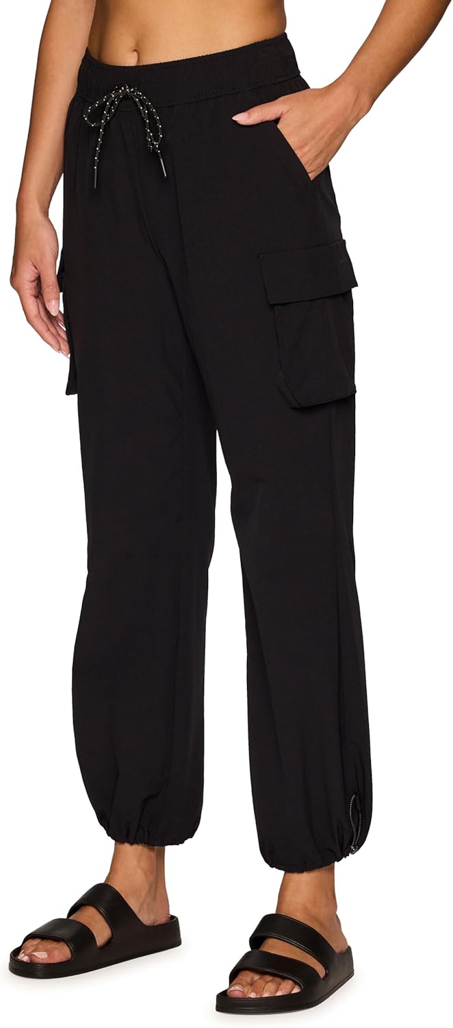 Avalanche Women’s Parachute Pants, Ripstop Cargo Pants Lightweight Quick Drying Hiking Joggers for Women