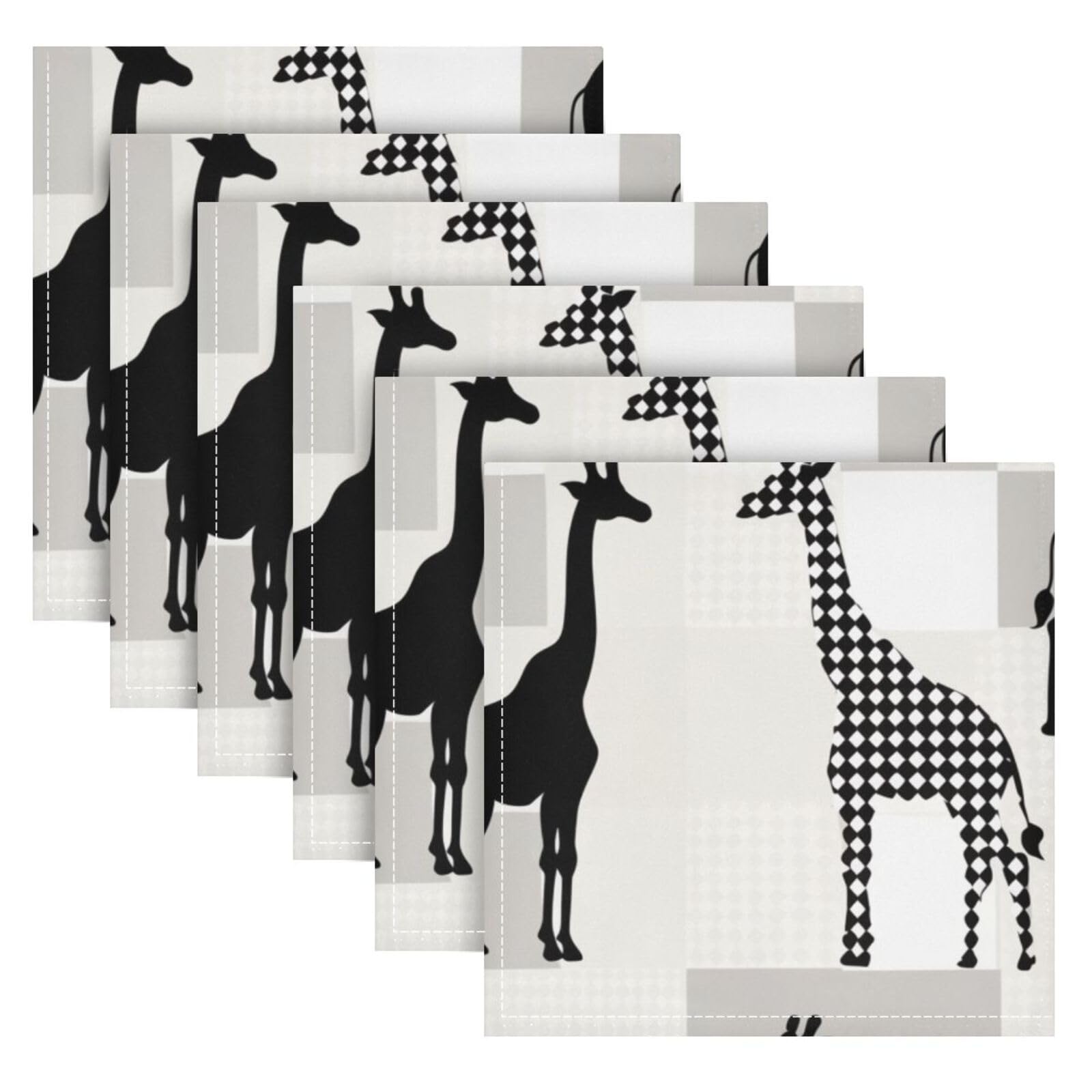 Serviettes de table réutilisables haut de gamme en tissu à rayures 50,8 cm