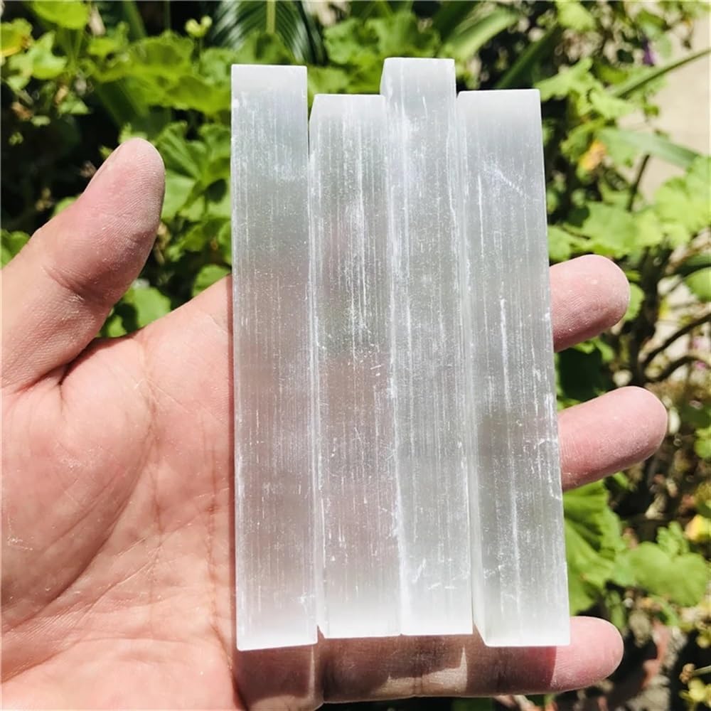 MDBJTCYZN Beautiful Selenite Crystal Stick Chips Gypsum White Quartz Rough Minerals Point Stone (Size : 1kg)