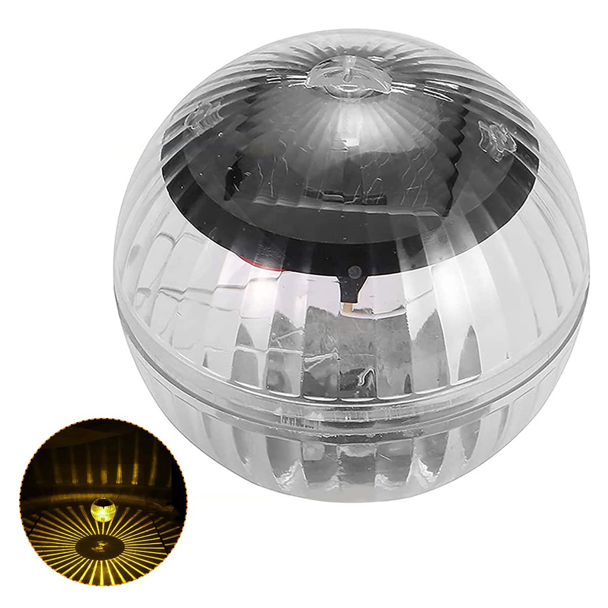 Solar Floating Pool Light IP44 Waterproof Solar Floating Pool Light Solar Powered Glow Globe Night Lights LED Glow Ball Lamp Decoration for Pools Pond Fountain Garden Party Tub Home Decor Solar Floati