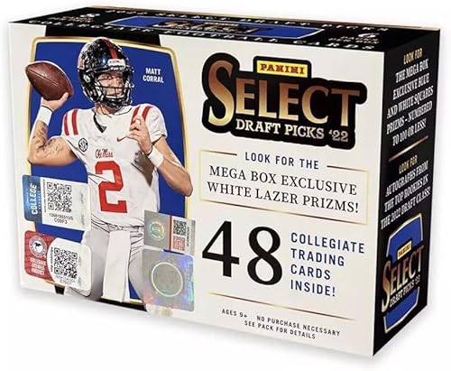 Factory Sealed - 2022 Panini NFL Select Draft Picks Football Trading Card Mega Box