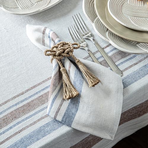Servilletas Juliska Danish Stripe Set/4 Taupe miniatura 4