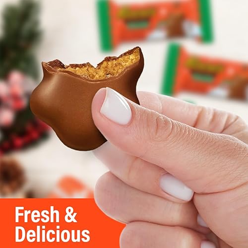 Miniatura 8 de Reese'sPeanut Butter Trees - Barra de caramelo de chocolate con leche y mantequilla de maní para la indulgencia de las vacaciones de Navidad,