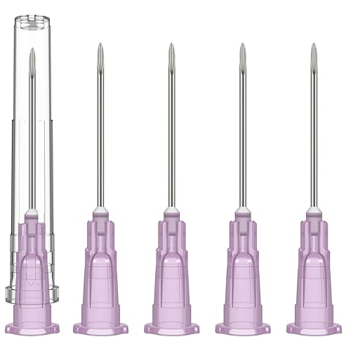 Paquete de 100 suministros de medición de laboratorio de calibre 18 de 1 pulgada, empaquetados individualmente