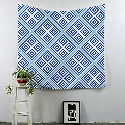 Tenture murale deco pour masquer un mur vide avec style géométrique - 4
