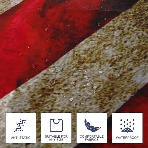 Miniatura 3 de Capa de corte de pelo de peluquero con cierre a presión, capa profesional de peluquería para peluquería de 64 x 57 pulgadas (impresión retro de