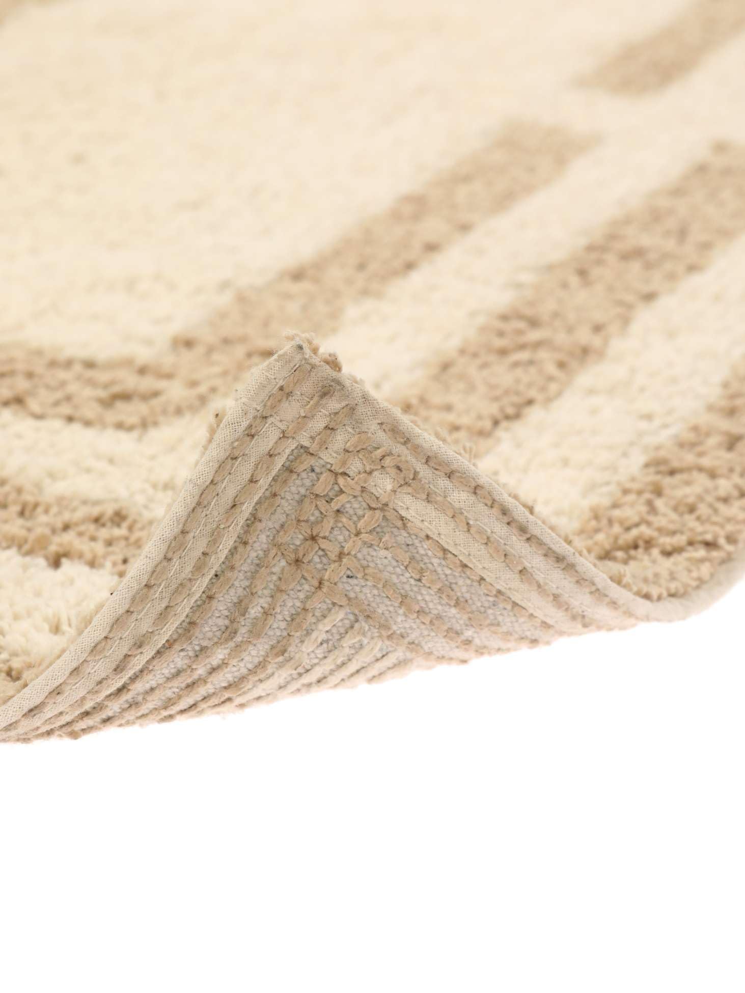 RugVista Chateau Tapis de Bain, Rectangulaire, 70 x 120 cm, Natural/Beige