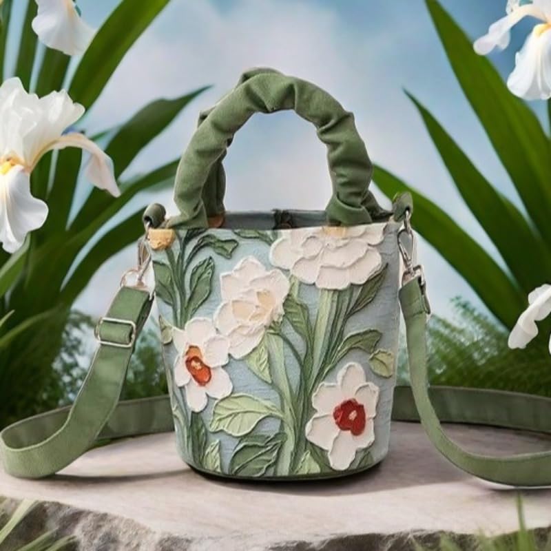 Bolso Bandolera Mujer con Diseño Floral Artístico miniatura 3