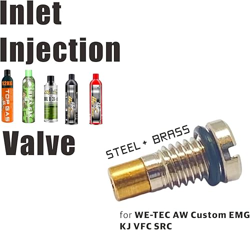 Miniatura 2 de Válvulas de entrada de carga de inyección Ultraforce 3 unids/pack para WE-Tech AW Custom EMG KJ VFC SRC para Glock 17 18C 19 35 M84 M9 M84 Bull XDM