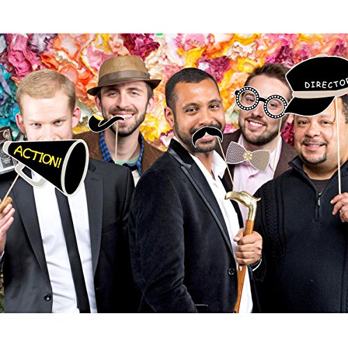 Luoem Photo Booth Props Movie Night Photo Props Movie Party Decoration Supplies,Pack Of 21 #TOP4