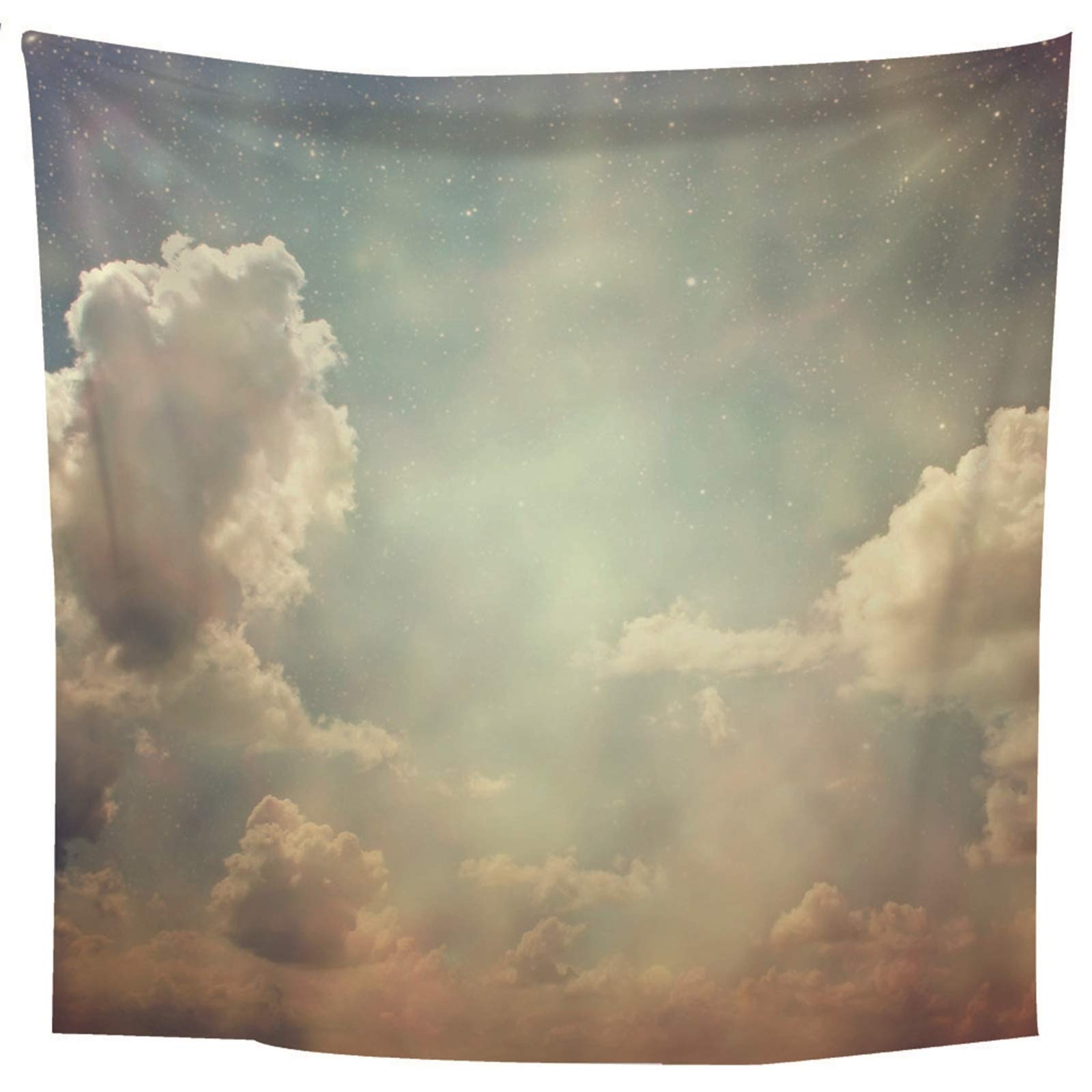 Daesar Wandteppiche Wandbehang, Wandbehang Wasserfest 300x260CM Tapisserie Psychedelic Himmel Wolken Wanddeko für Kinderzimmer Wohnzimmer Schlafzimmer