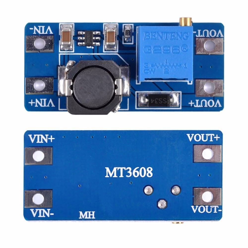 iCSTORE MT3608 / MT 3608 DC To DC Step Up Module Kit/board/Pcb, Diy Mini Voltage Buck Boost/Booster Adjustable Power Supply converter Adapter/Regulator/Transformer Controller, for 5V, 12v, 9V -1pcs-image-12