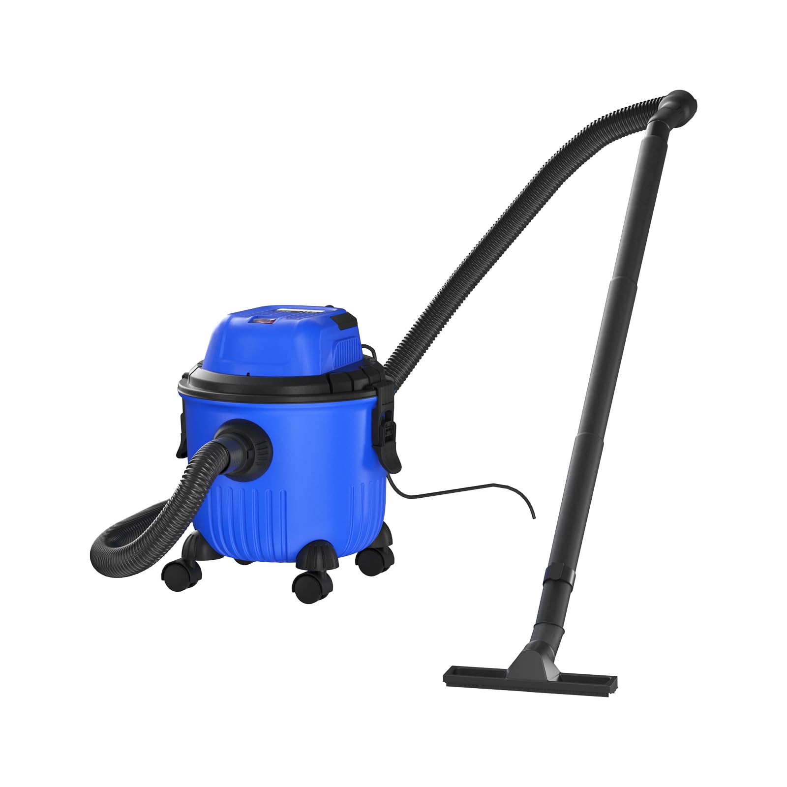 Lucn 5000W Vacuum Cleaner Wet and Dry Bagless 20L Cylinder Powerful Compact Cleaning, Container: 15 Litre, Suction Hose: 1.5m, incl. HEPA filter, Floor Brush and Crevice Nozzle
