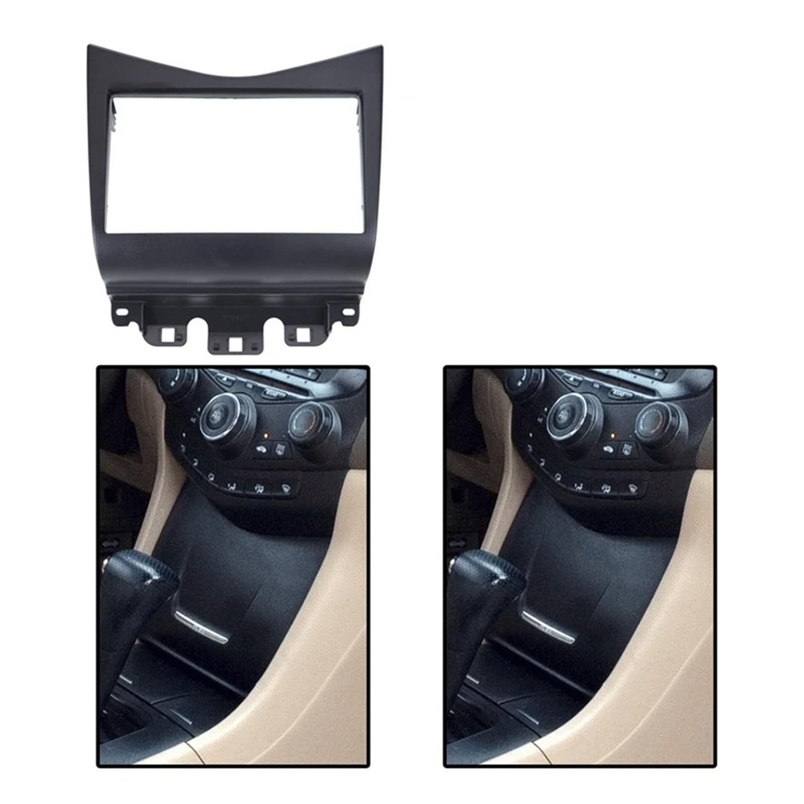 Fascia Marco para Accord 2002 2003 2004 2005 2006 2007 Doble DIN Fascia Radio DVD Estéreo CD Panel Tablero Montaje Instalación Kit Ajuste Marco Facial Juego Panel Radio