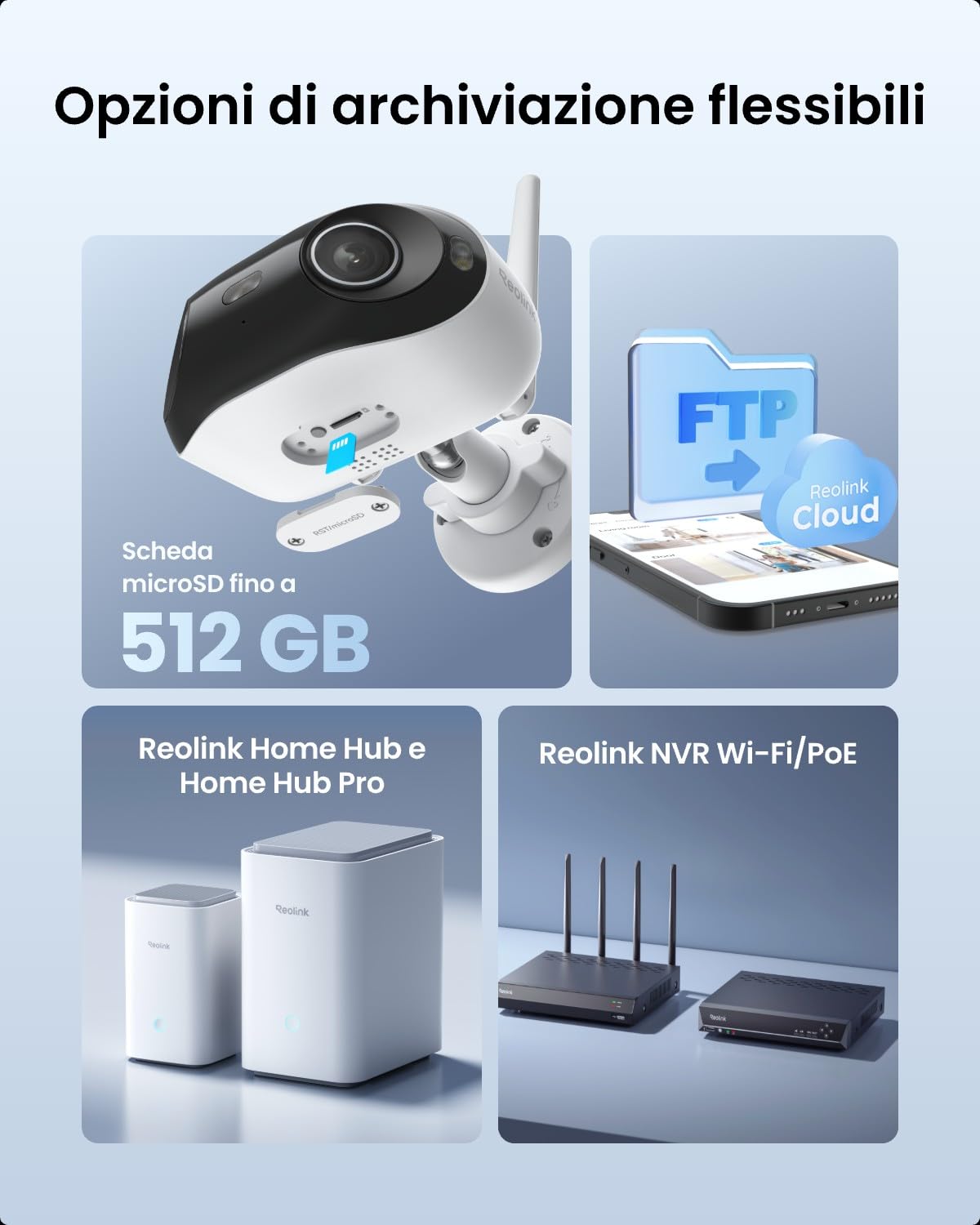 Reolink 4K Telecamera WiFi Esterno 180°, WiFi 6 Dual-Band, Videocamera Sorveglianza con Doppio Obiettivo, Rilevamento AI, Visione Notturna a Colori, Audio Bidirectionnel, Elite WiFi