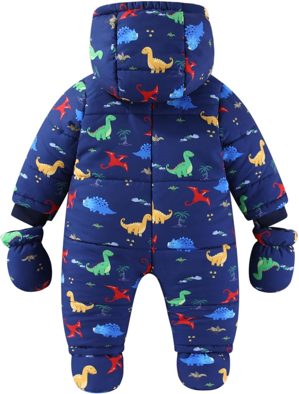 WYTbaby Baby Boy Girl Snowsuit Padded Toddler Winter Jumpsuit 0-36 Months
