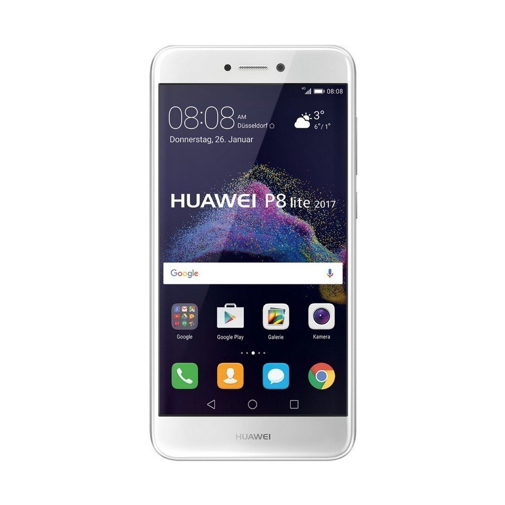 Huawei P8 Lite Smartphone – 5 Zoll Display, 16 GB Speicher, Dual-SIM, Android 5.0, Weiß