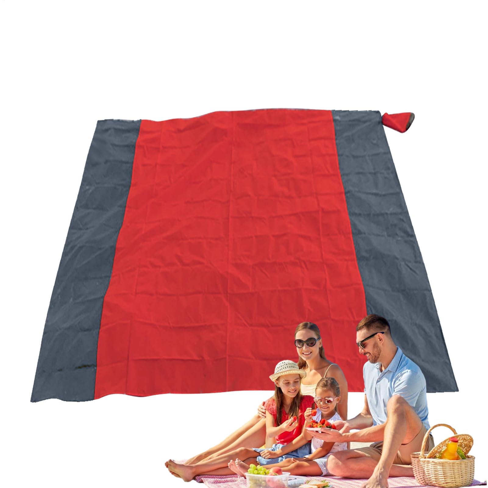 Waterproof Beach Blanket - Sandless Mat, Foldable Outdoor Rug | Lightweight Travel Mat for Picnic, Camping, Hiking or Beach Use, Durable Ground Sheet with Weather Protection