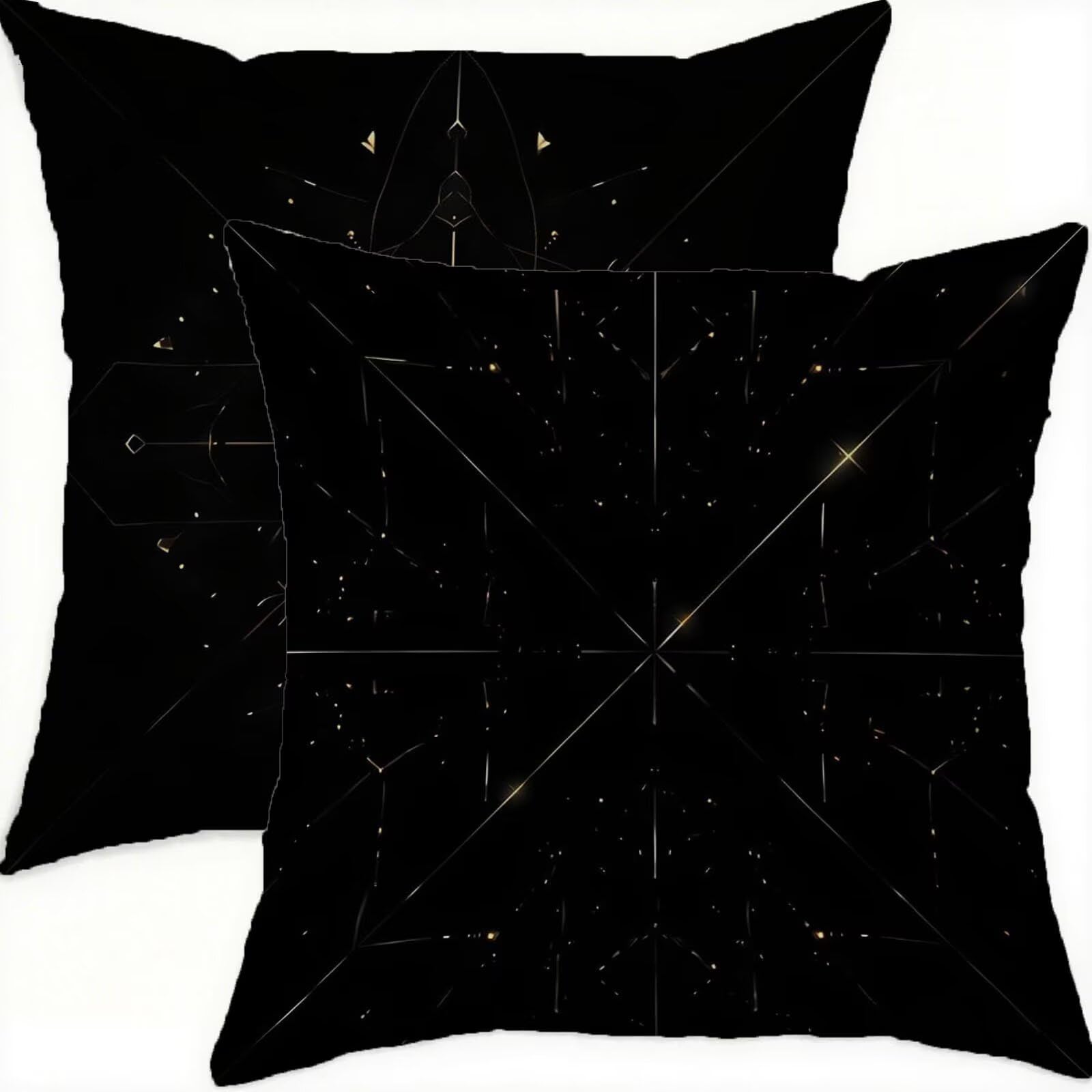 Housse coussin canapé velours géométrique pour décorer le salon et la chambre