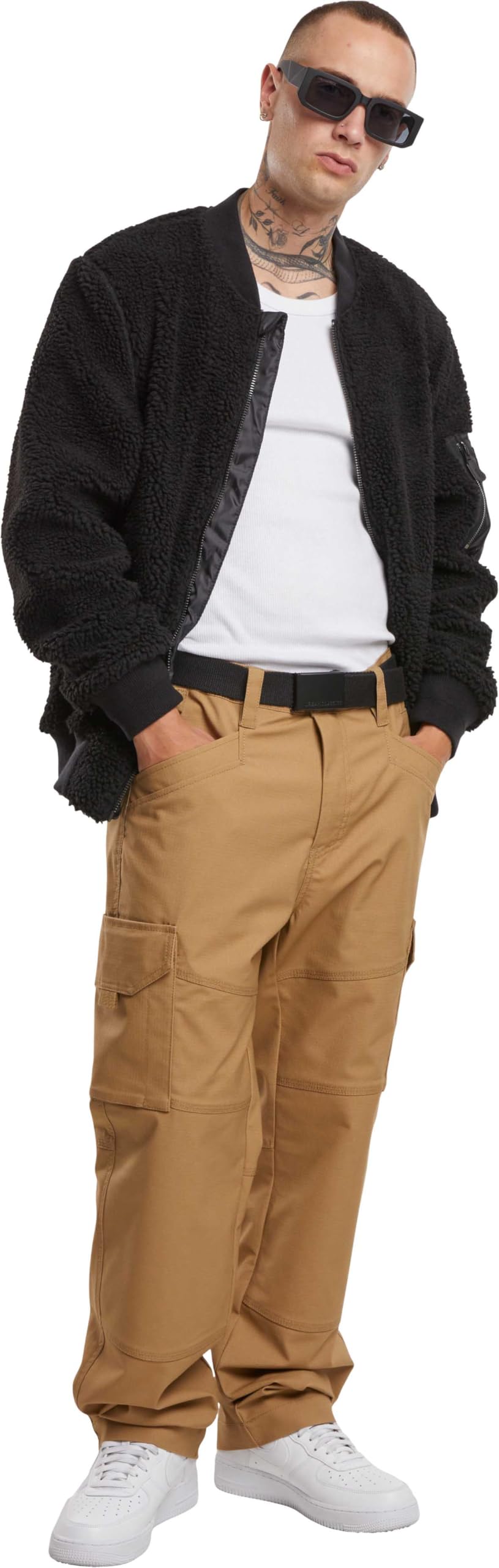 Brandit Black Ma1 Sherpa Teddy Fleece Jacket