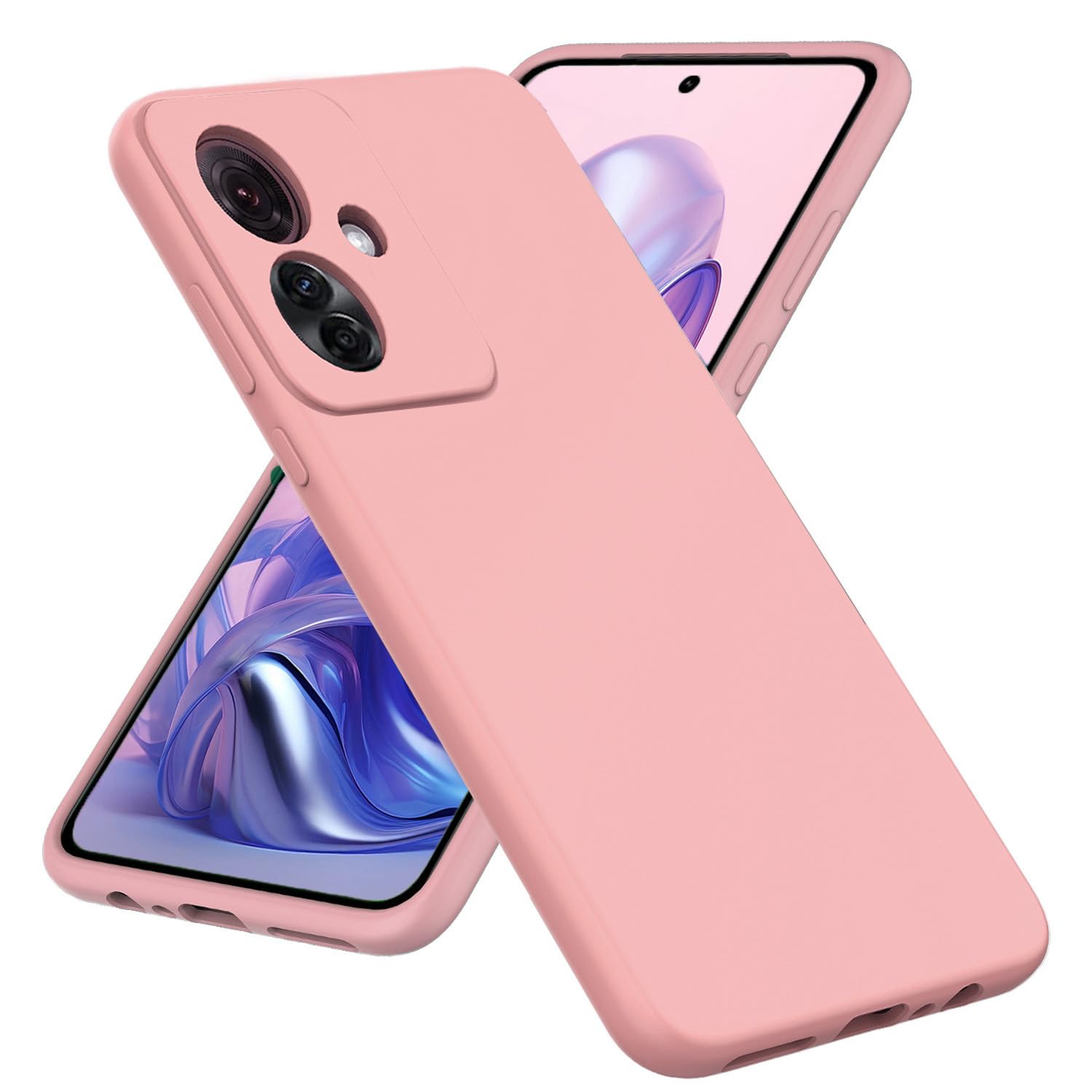 Cover Compatibile con Oppo Reno 11 F 5G, Custodia Trasparente Silicone con Anello Ruotabile Cavalletto, Quattro Angoli Anti-Caduta Crystal Clear Case - Anello Nero
