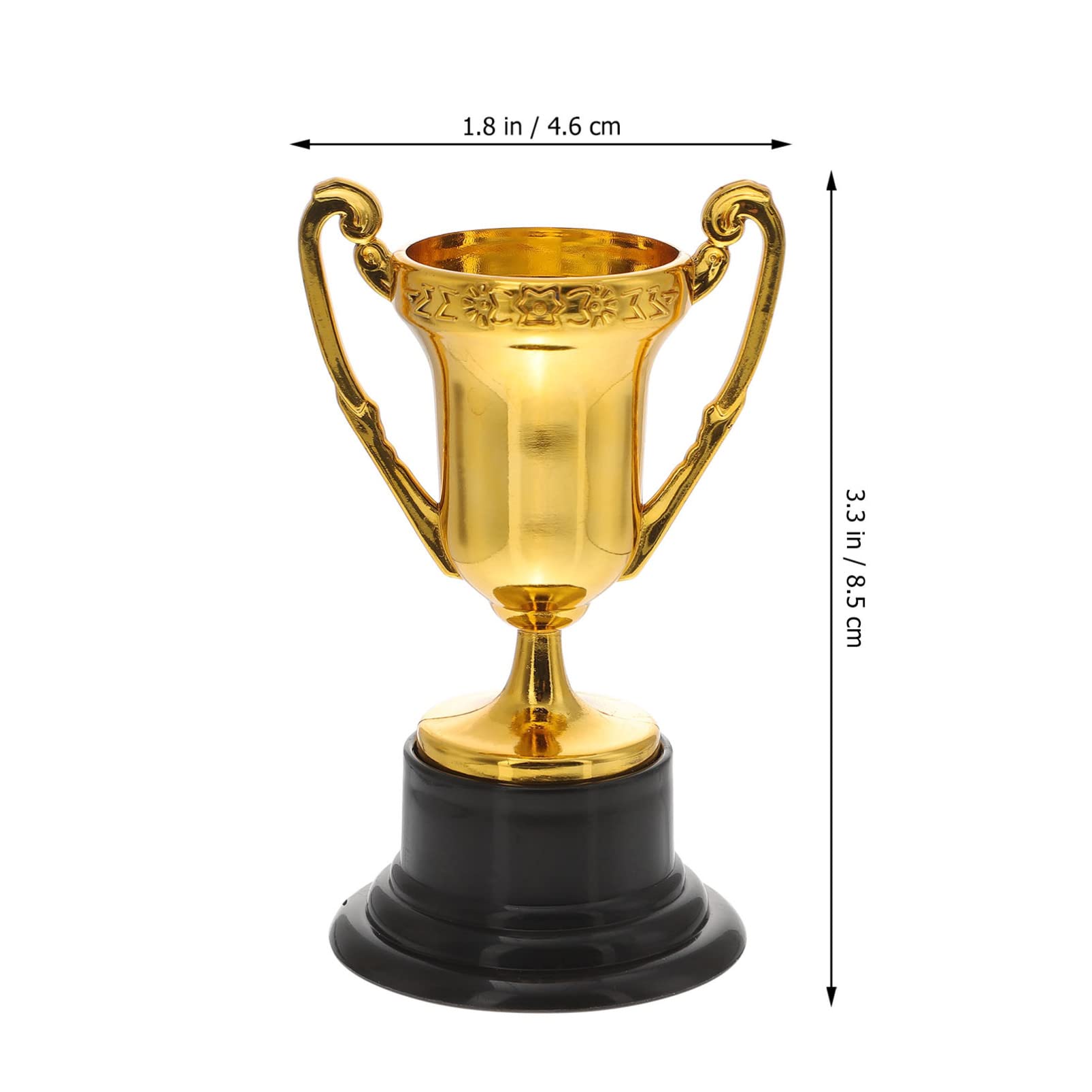 Mini Gold Cheap Plastic Trophies In Party Bag Stuffers For Boys & Girls