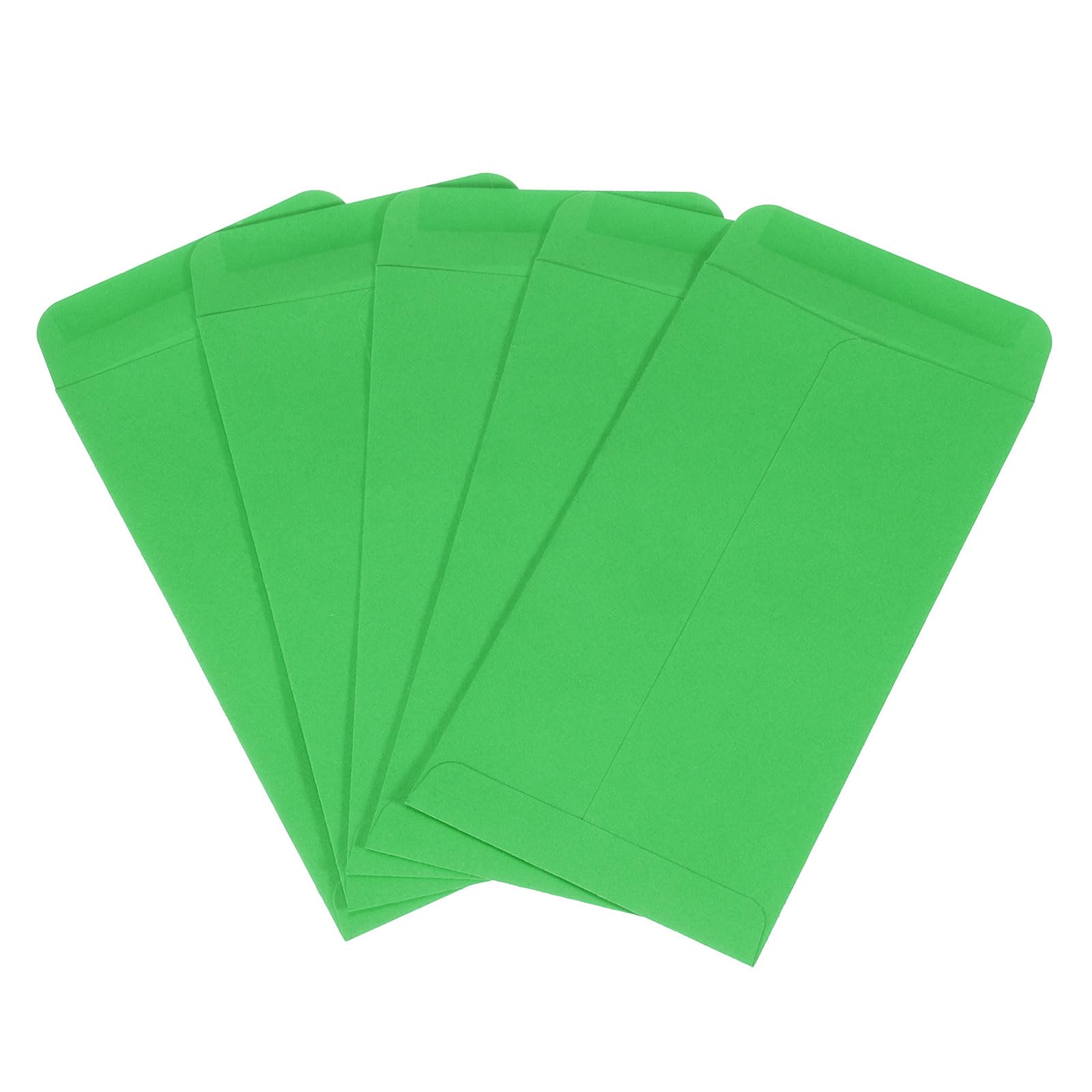 sourcing map 50 Pcs Invitation Envelopes, 3.5 x 6.5 Inch Self-Adhesive Greeting Card Envelopes with Gummed Seal for Greeting Card, Wedding Invitations, Parties, Letter Mailing (Dark Green)