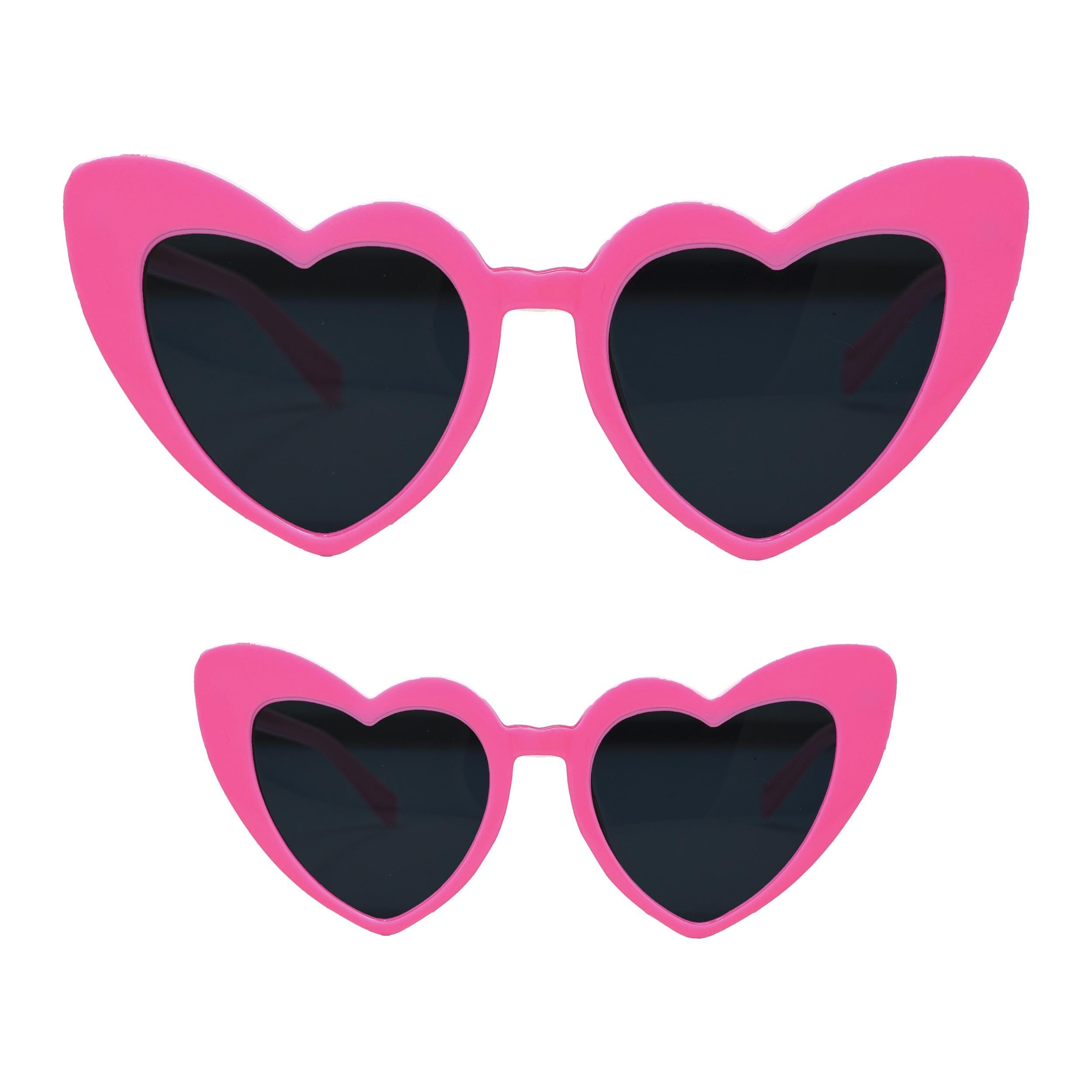 Funky Junque Heart Shaped Sunglasses Mommy and Me - Mother's Day Gift - Family Matching Sunnies