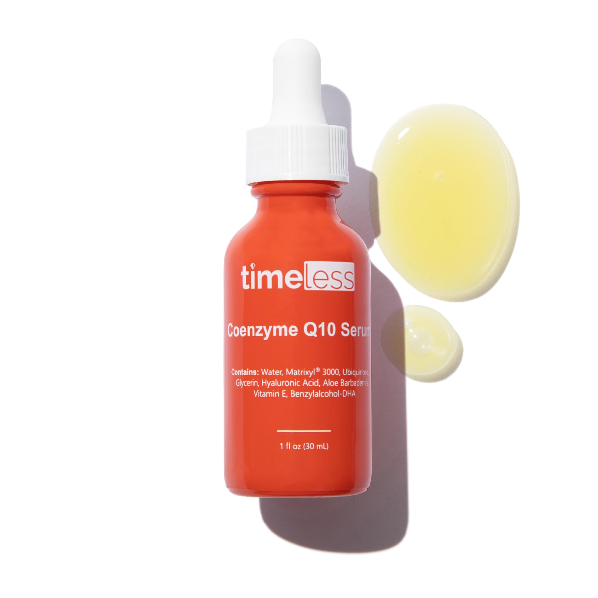 Timeless Coenzyme Q10 Antioxidant Serum, Collagen Support, 1 fl oz | Serum for Collagen and Elasticity Support, Deep Hydration, Plumping and Firmness, Antioxidant Rich, Peptides